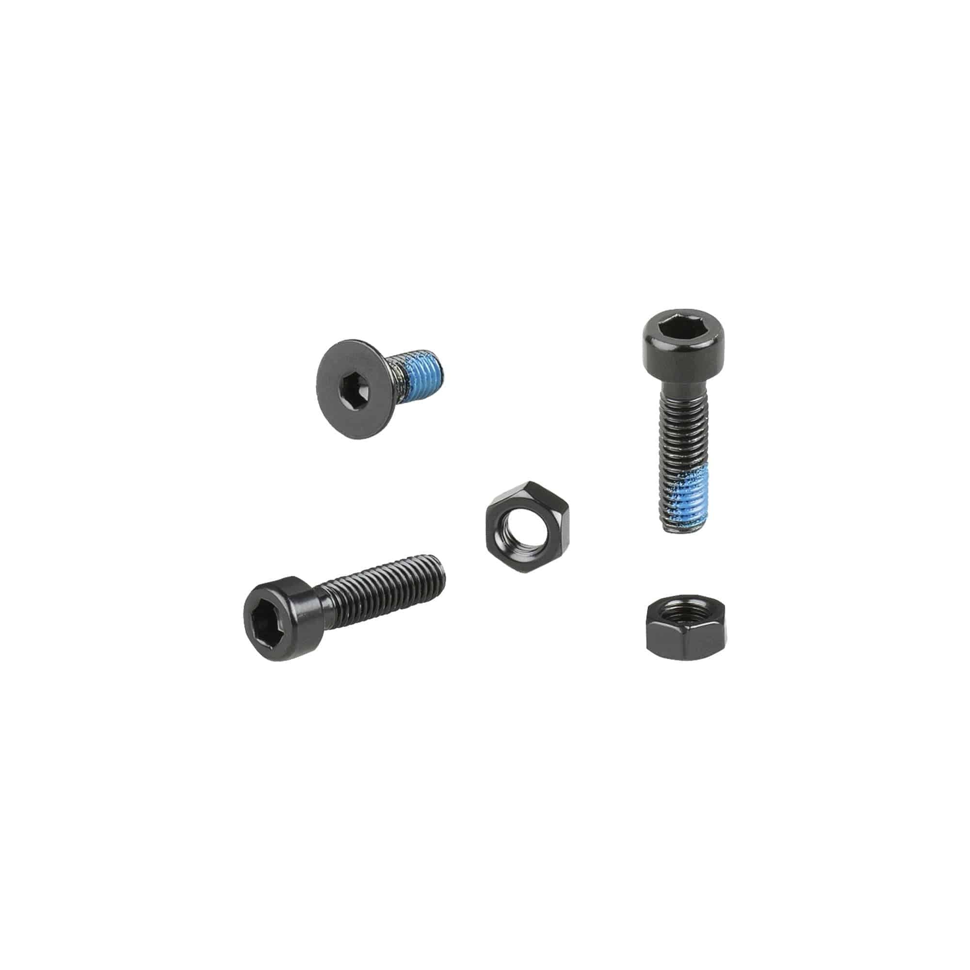 Trek Blendr hardware kit in black, includes skewers and thru axles for Trek bike components and accessories.