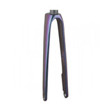 Trek Domane SLR 700C road bike forks, lightweight carbon components designed for precise steering and control.