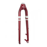 Trek Verve 2021 aluminum 700C disc brake fork for road bikes, showcasing lightweight frame and black finish.