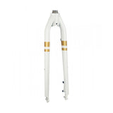 Trek Verve Steel 700C disc brake fork for road bikes, showing the silver steel fork with disc brake mounts and mounting hardware.