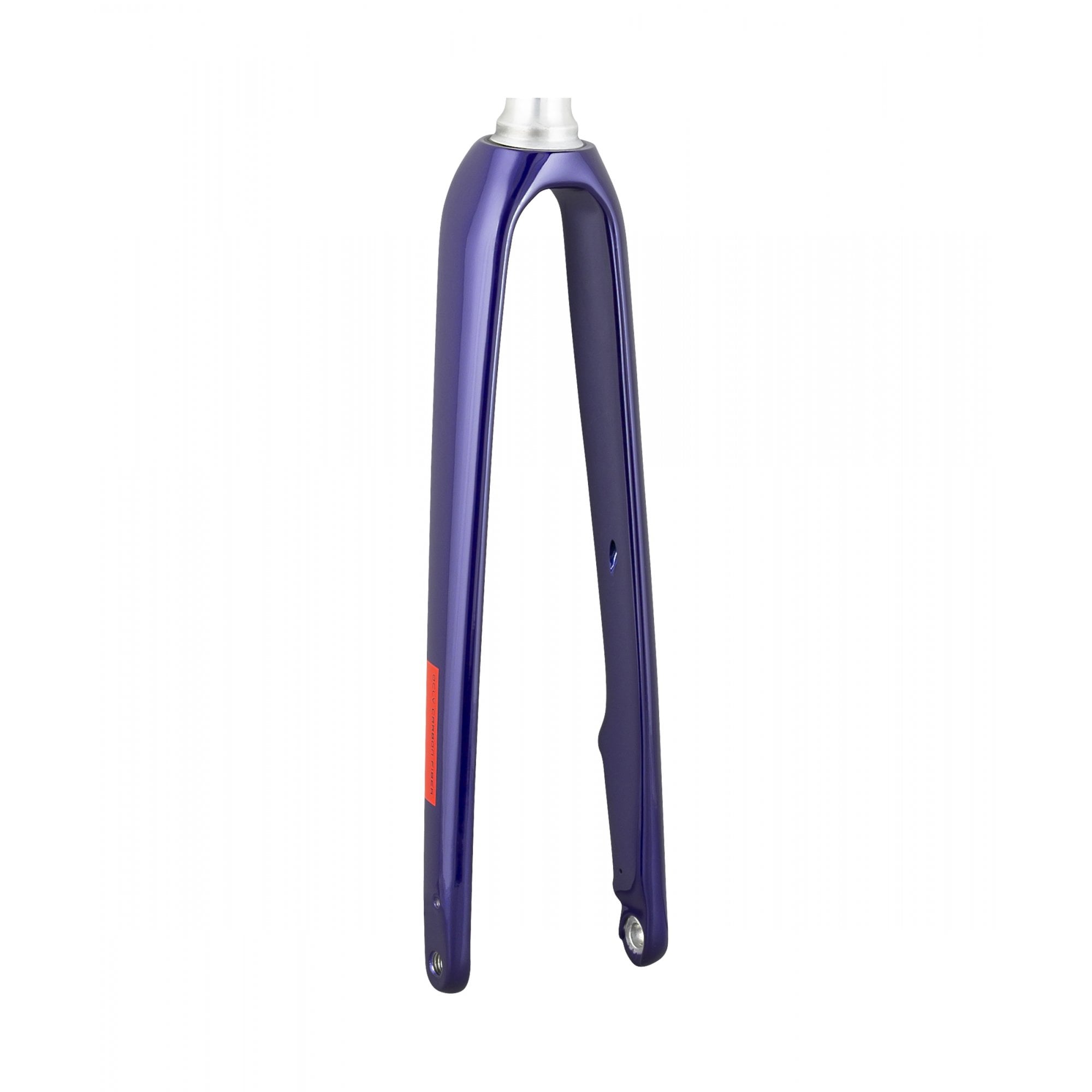 Trek Domane AL 2 700C road bike disc brake forks, lightweight components for smooth steering and reliable braking.