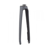 Trek Domane+ HP 700C road bike fork components with precise steering and durable construction, shown in a close-up image.