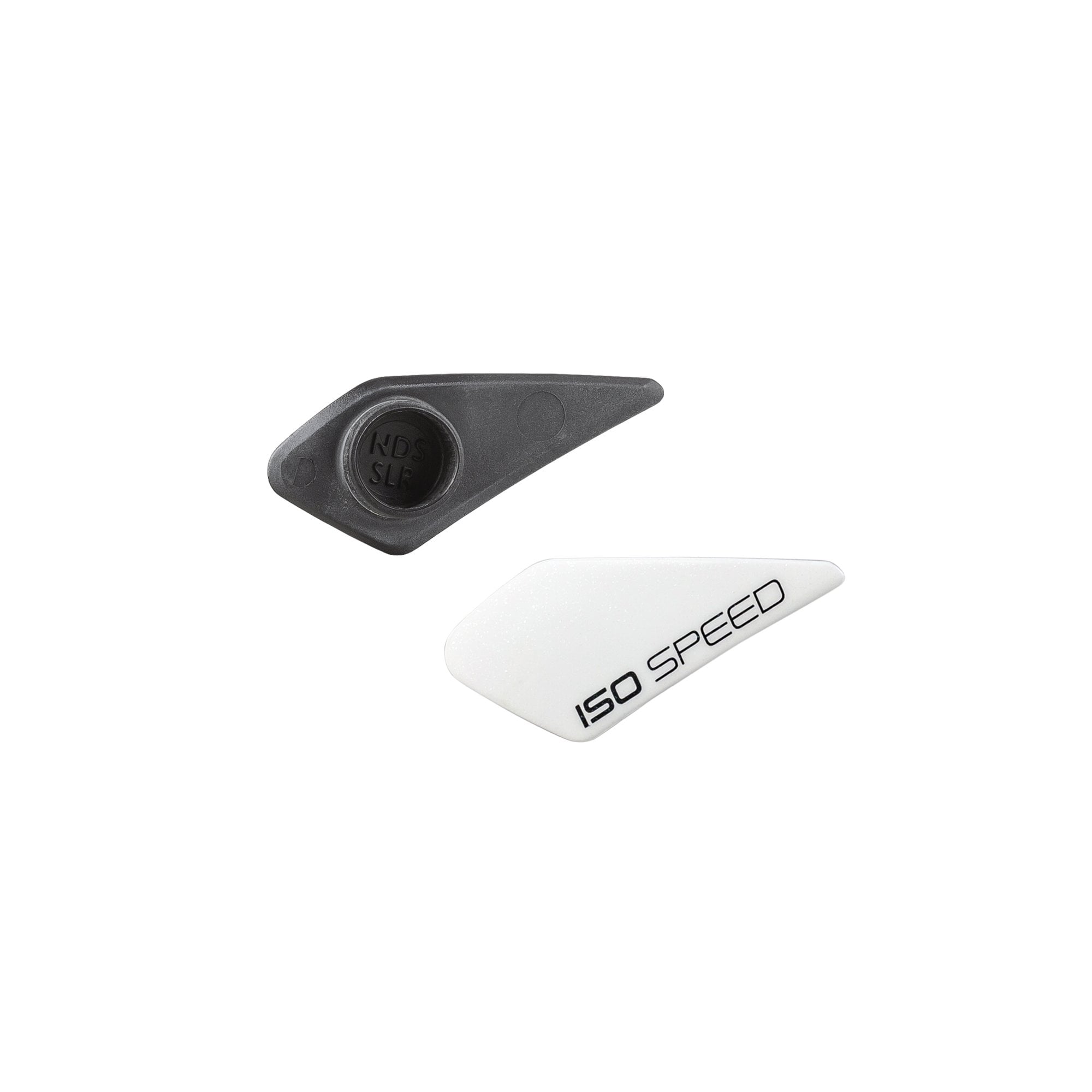 Trek 2021 Domane SLR rear IsoSpeed frame covers replacement spares for bike components, shown in black on a bicycle frame.