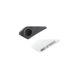 Trek 2021 Domane SLR rear IsoSpeed frame covers replacement spares for bike components, shown in black on a bicycle frame.