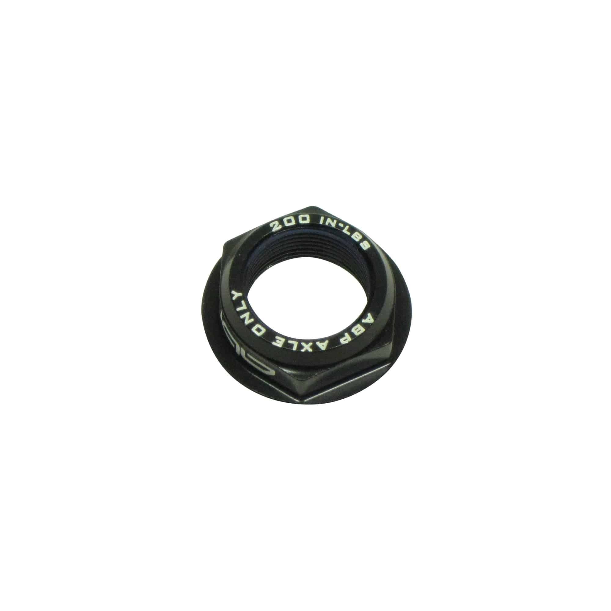 Trek ABP Drive Side 135mm Nut Adapter in black for rear derailleur alignment, component for bike drivetrain.