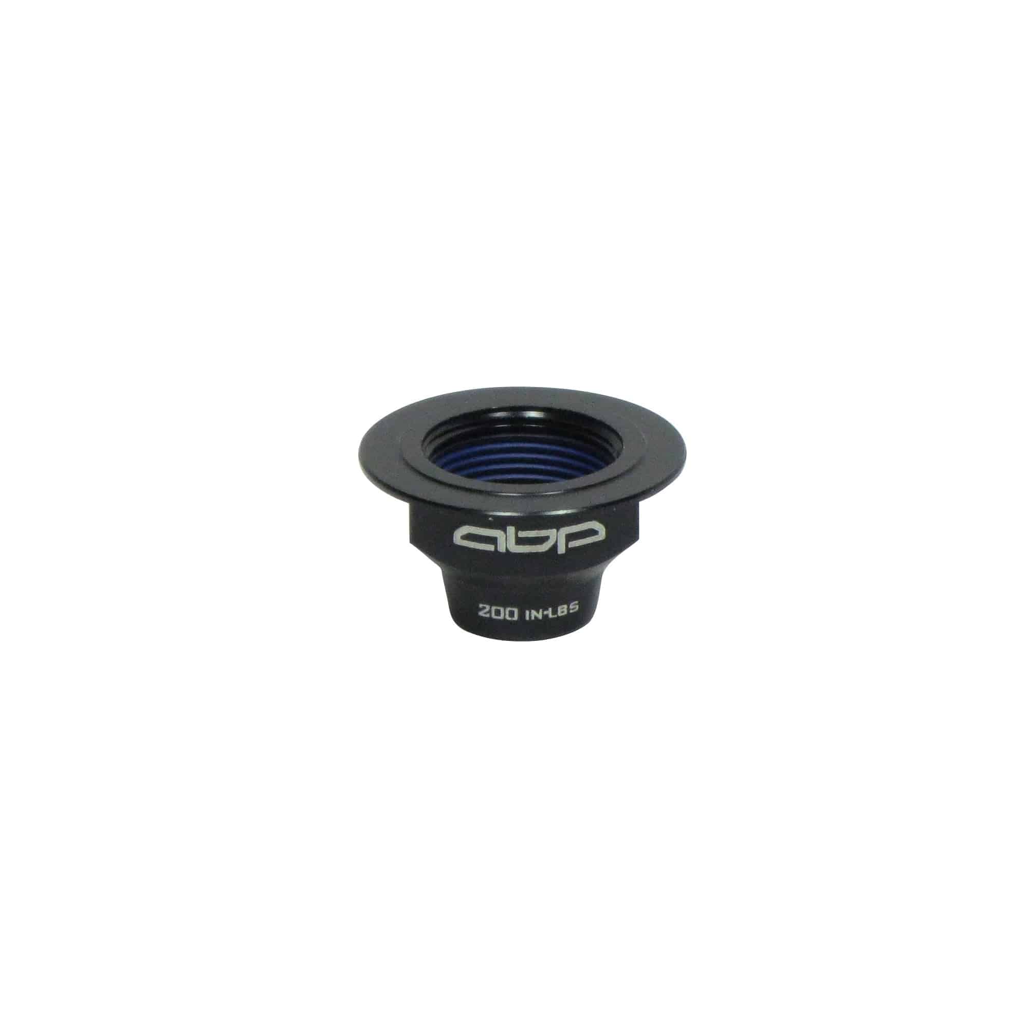 Trek ABP Drive Side 135mm Nut Adapter in black for rear derailleur alignment, bicycle component part.