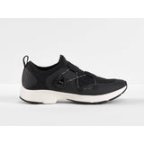 Bontrager Cadence Spin Road Cycling Shoes with BOA L6 dial and SPD compatibility, showing sleek black design and closure system.
