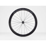 Bontrager Aeolus RSL 51 TLR disc road wheels with tubeless-ready carbon aero rims, lightweight cycling component.