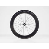 Bontrager Aeolus RSL 75 TLR disc road wheels with tubeless-ready carbon aero rims and aerodynamic design.