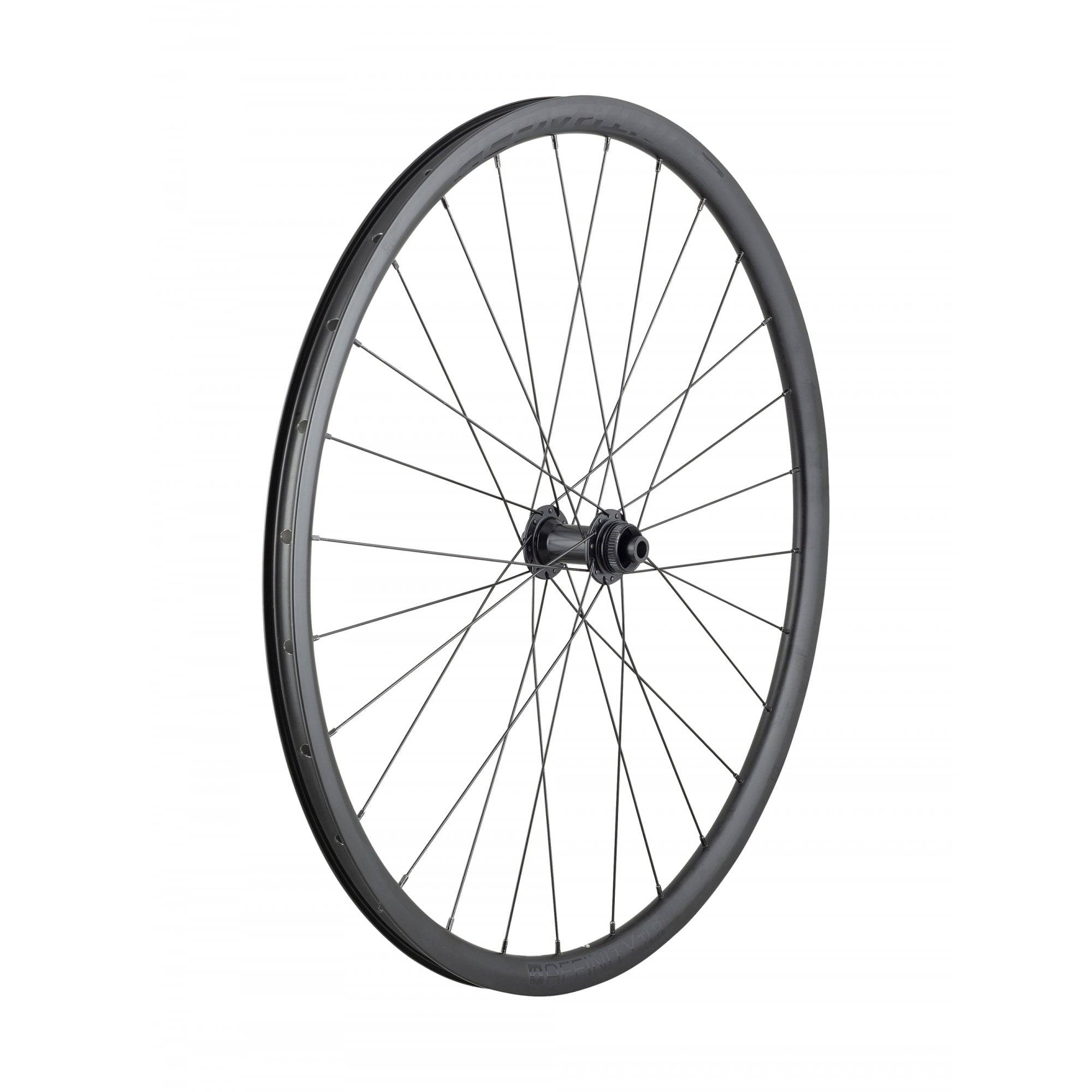 Bontrager Affinity TLR Centerlock disc road bike wheels with 28 spokes, tubeless-ready 700C rims for performance cycling.