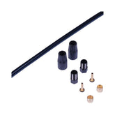 TRP 5.0mm black brake hose kit with banjo fitting, 2000mm length, designed for TRP brake systems.
