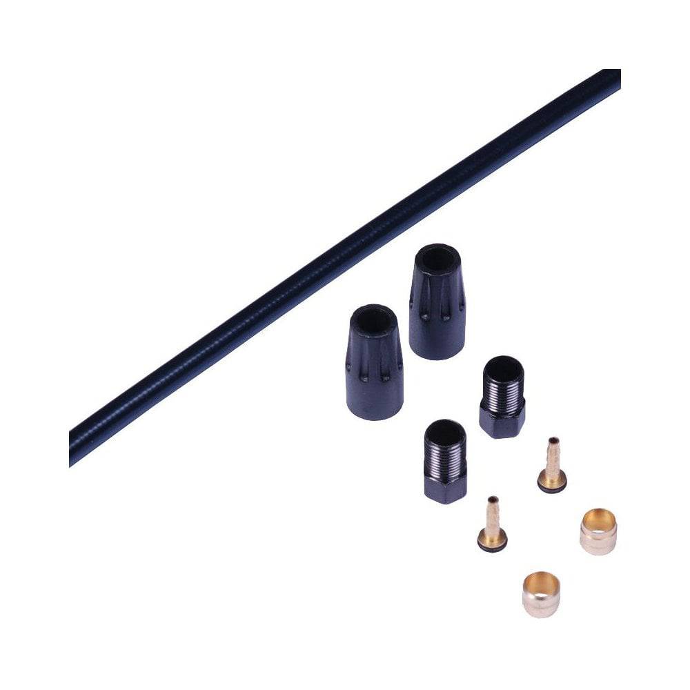 TRP 5.0mm black brake hose kit for TRP and Tektro disc brakes, 2000mm length, flexible and durable bicycle brake component