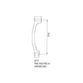 TRP P17 post mount adapter with 17mm rotor upgrade and mounting hardware for bicycle disc brake components.
