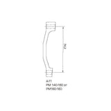 TRP P17 post mount adapter with 17mm rotor upgrade and mounting hardware for bicycle disc brake components.