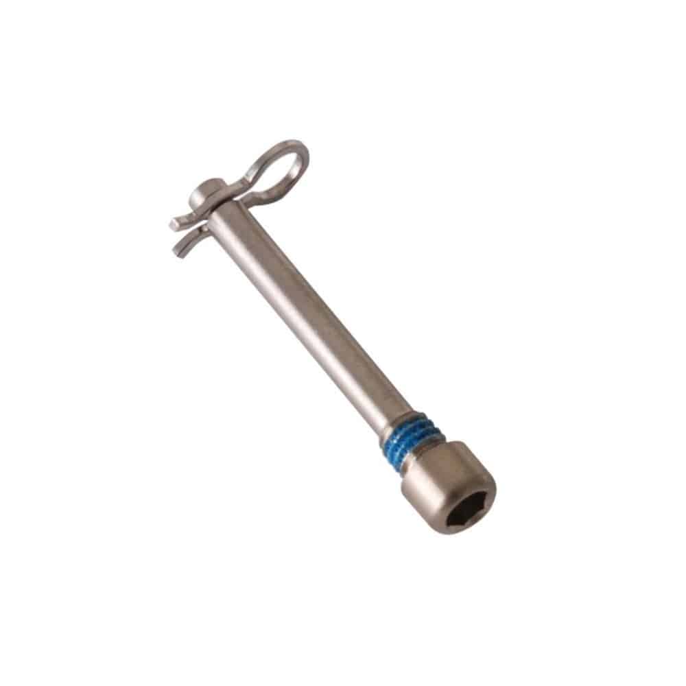 TRP brake pad retaining pin, spare component for secure brake pad installation, shown in a close-up image.