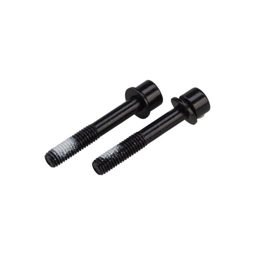 TRP flat mount rear caliper mounting bolts, 2-pack, for bicycle brake components, durable metal hardware for secure brake installation.