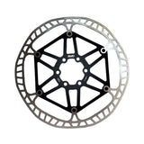 Kinesis UK Centrelock disc brake adaptor with QR and 12mm upgrade for bike components, shown on a bike wheel.