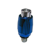 KUK Alloy Barrel Adjuster Ti Granfondo Blue for bike gear tuning, compatible with road and mountain bikes, made by Kinesis UK.