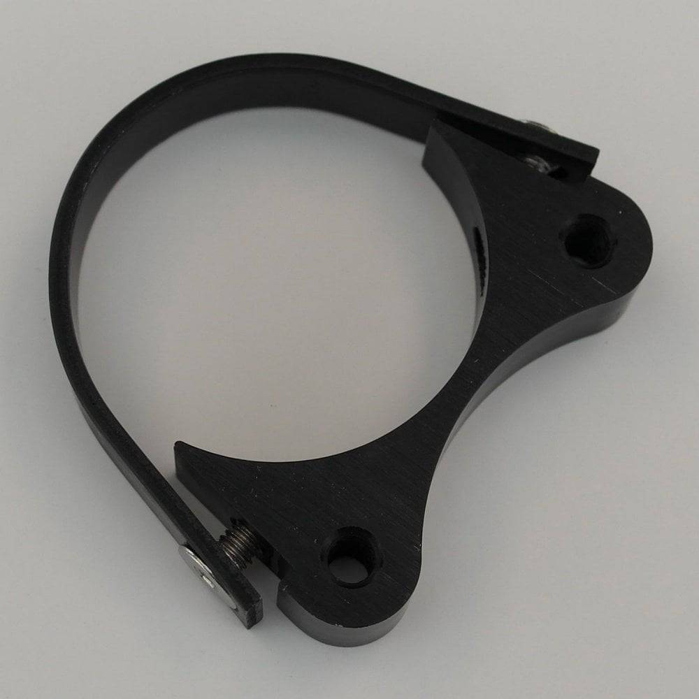 KUK Down Tube Cable Guide Clamp Kit in black for secure bike cable routing, by Kinesis UK.