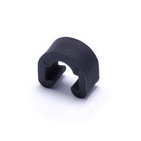 Kinesis UK KUK hose clip for bike frames, secure frame attachment component, shown in black on a bike frame.