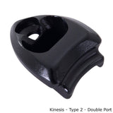 Kinesis UK Type 2 port double for RTD frameset with dual cable routing, Di2 compatible bike component showing cable ports and frame attachment