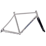Kinesis UK GTD V2 titanium road frameset with carbon fork and disc brake mounts, showcasing lightweight, durable cycling components.