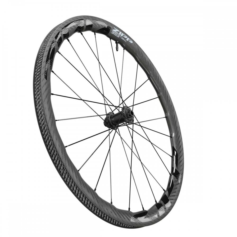 Zipp Am 353 Nsw Carbon Tubeless Disc Brake Center Locking 700C Front 24Spokes 12X100Mm Wheel