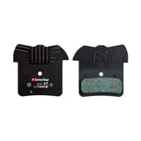 SwissStop Disc 27 brake pads for Shimano MTB ZEE ZE M8020, black exotherm 2 components, shown on the product packaging.