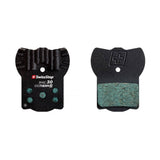 SwissStop EXOtherm 2 disc brake pads for Magura MT2,4,6,8 and Campagnolo EKAR bike components, shown in a close-up view.