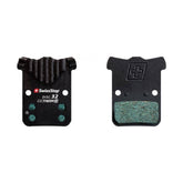 SwissStop Disc 32 brake pads for SRAM road bikes G1 Red eTap AXS and Force Rival, showing the red brake pad components.