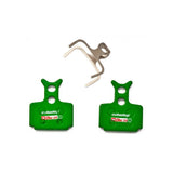 SwissStop Disc 25 brake pads for Formula Green Disc C brake system, showing the high-quality component for bicycle braking.