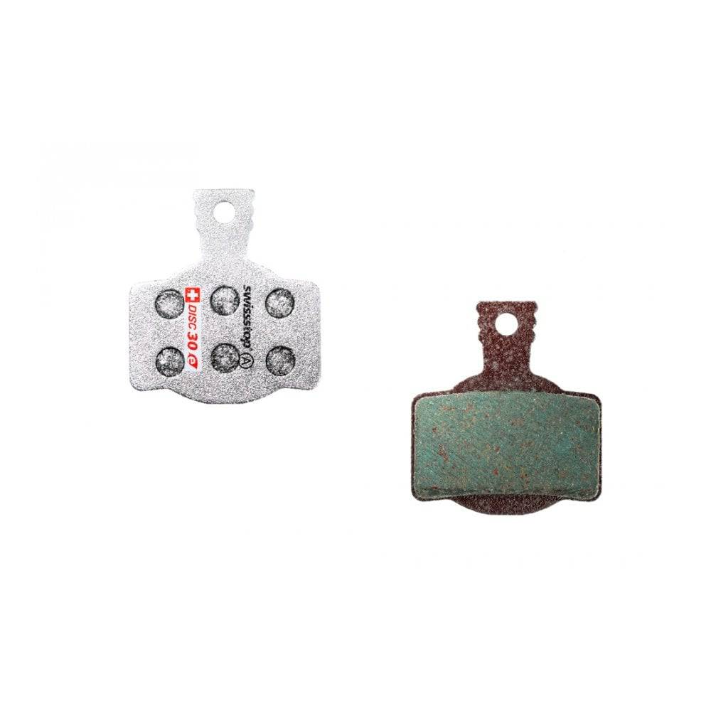 SwissStop Disc 30 Organic brake pads for Magura and Campagnolo EKAR mountain bike components, showing the pad design and packaging