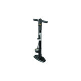 Topeak JoeBlow Mountain X bike pump with TwinHead DX5 valve and pressure gauge for mountain bike tires.