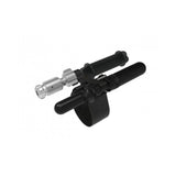 Topeak Tubi Master black tubeless tyre repair and CO2 inflation kit with mounting module for bike maintenance.