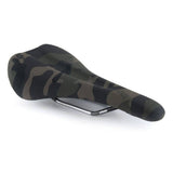 DMR Bikes OiOi Camo mountain bike saddle with durable construction, featuring camo design, ideal for trail and mountain biking components.