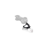 Bontrager Blendr MTB Ion light mount in black attached to a bike stem, compatible with Blendr stems and bases for bike lighting.