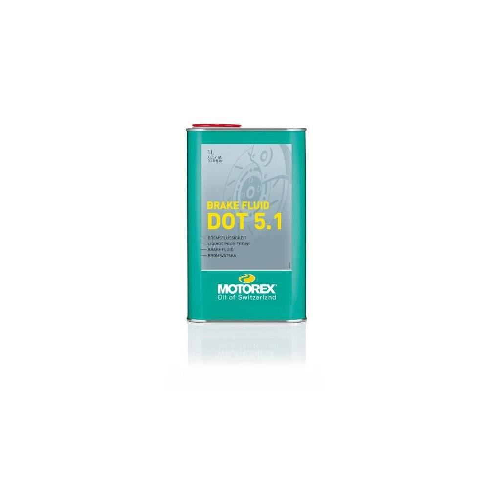 Motorex Workshop Hydraulic Fluid DOT 5.1 in a container, high-performance brake and clutch fluid for automotive use.