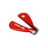 DT Swiss Proline red nipple wrench for precise spoke nipple adjustments, ideal for bike wheel workshop maintenance.