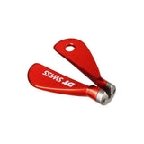 DT Swiss Proline red spoke nipple wrench for precise wheel spoke adjustments, workshop tool for accurate tensioning.