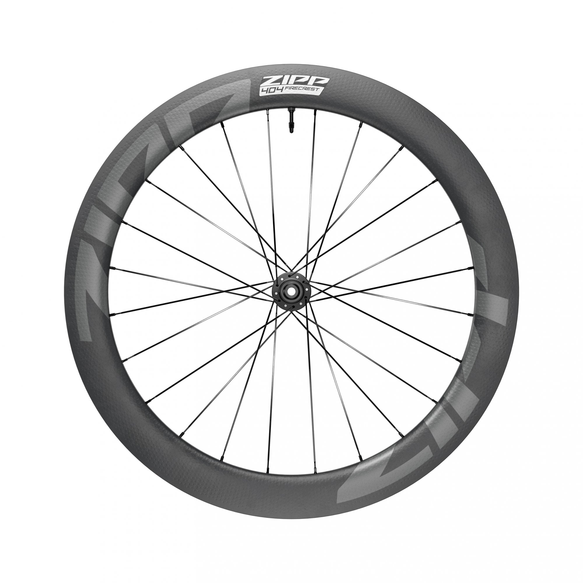 Zipp Am 404 Firecrest Carbon Tubeless Disc Brake Center Locking 700C Front 24Spokes 12X100Mm Wheel
