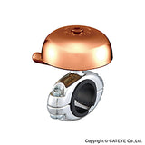 CatEye Yamabiko Copper bike bell with retro style, clear 85dB sound, handlebar fit, designed for cycling accessories.