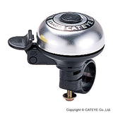 Cateye PB-200 Comet Bell for 22.2mm handlebars, aluminum bike horn and bell accessory with a sleek design.