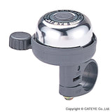Cateye PB-600 Super Mini Bike Bell with loud 88dB aluminum handlebar horn, compact bike accessories for safety.