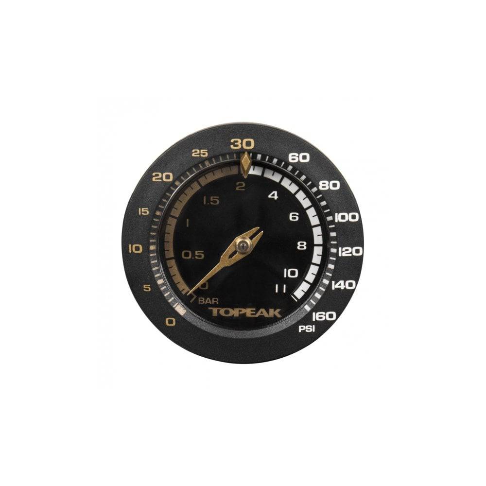 Topeak JoeBlow Tubi 2Stage black and gold tubeless tyre inflator pump with Tubi-Head, accessory for bike tire inflation.