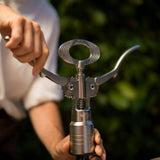 Campagnolo BIG Corkscrew wine bottle opener with ergonomic handle, showcased as a collectible accessory for wine enthusiasts.