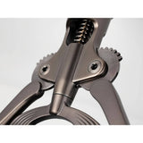 Campagnolo BIG Corkscrew wine bottle opener with ergonomic handle, showcasing its sturdy design and functional accessories.