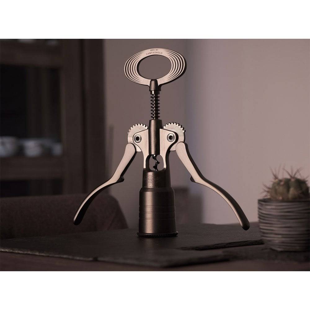 Campagnolo BIG Corkscrew wine bottle opener with ergonomic handle, showcasing its sturdy design and collectible appeal.