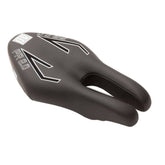 ISM PR 2.0 black nose-less cycling saddle for road, triathlon, and hybrid bikes, featuring ergonomic design and sleek finish.