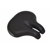 ISM Urbaine nose-less bike saddle designed for comfort, fitness, and upright riding, shown in a sleek black component image.