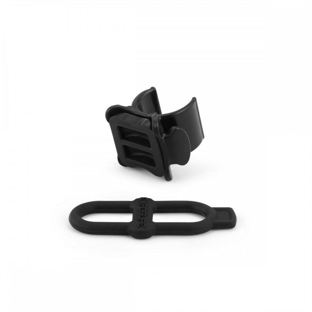 Exposure accessories: Kamm/D-shaped seatpost silicone insert with blaze light bracket for secure mounting and optimal visibility.
